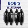 BISupply Boat Bumpers for Docking - Boat Fenders 4 Pack 22.8 x 7.8in Buoys with 2 Fender Lines and 12in Inflator Pump view 2