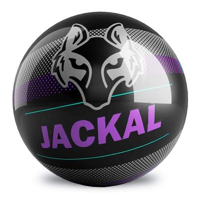 On The Ball Bowling Motiv Jackal Pixel Spare Bowling Ball - Black/Purple 15lbs