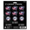 FANMATS 30788 NHL - Columbus Blue Jackets 12 Count Mini Decal Sticker Pack 5 x 6.25 in.- Great Gift for Sports Fans - Works On Hard Surfaces - for Homes, Cars, Trucks, SUVs. view 1