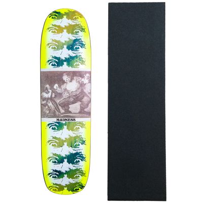 Madness Skateboard Deck Desperatre Eyes Super Sap Green 8.375" x 31.8" + Grip