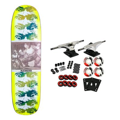 Madness Skateboard Complete Desperatre Eyes Super Sap Green 8.375" x 31.8"