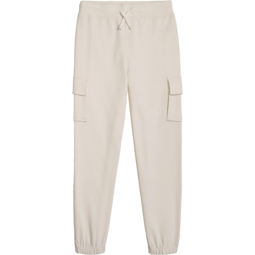 Nautica Boys' Basic Fleece Jogger Sweatpants, Elastic Waistband with Drawstring Closure, Super Soft Cotton-Blend, Vanilla Ice/Cargo, 10-12