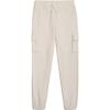 Nautica Boys' Basic Fleece Jogger Sweatpants, Elastic Waistband with Drawstring Closure, Super Soft Cotton-Blend, Vanilla Ice/Cargo, 10-12 view 1