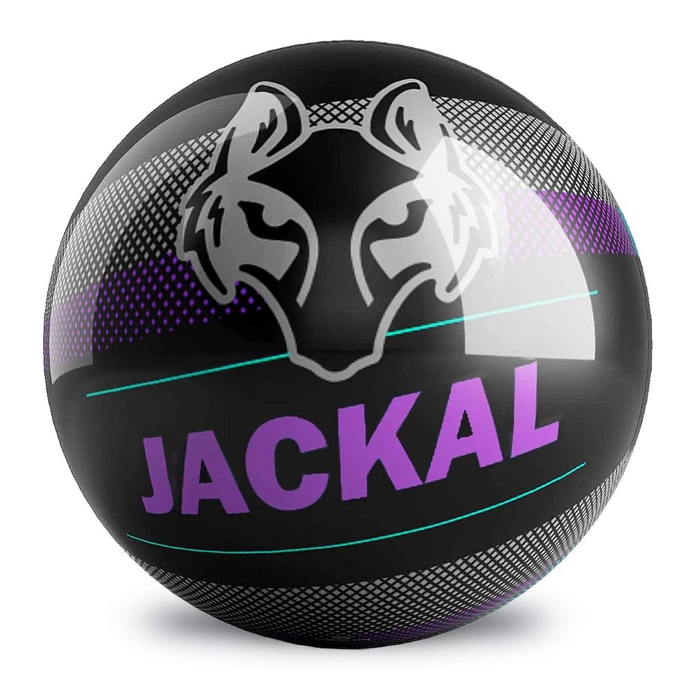 Motiv Jackal Pixel Spare Bowling Ball - Black/Purple 8lbs