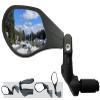 Hafny NEW Bar End Bike Mirror, HD Automotive Grade Glass Lens, Large Surface, Shatterproof, Multi-Angle Adjustable, E-Bike Mirrors (HF-M903RB-FR08) (HF-M903LB-FR08 (Left Side, Blue Glass)) view 1