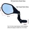 Hafny NEW Bar End Bike Mirror, HD Automotive Grade Glass Lens, Large Surface, Shatterproof, Multi-Angle Adjustable, E-Bike Mirrors (HF-M903RB-FR08) (HF-M903LB-FR08 (Left Side, Blue Glass)) view 3
