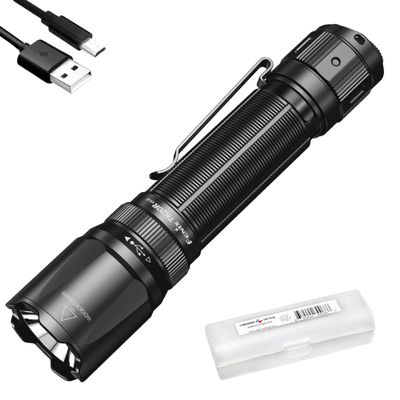 Fenix TK20R v2.0 Rechargeable Tactical Flashlight, 3000 Lumen Long Throw USB-C Tac Light, with LumenTac Organizer