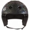 S1 Retro Lifer Helmet for Skateboarding, BMX, and Roller Skating - EPS Fusion Foam, CPSC & ASTM Certified - Black Gloss Glitter Medium (21.5") view 3