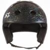 S1 Retro Lifer Helmet for Skateboarding, BMX, and Roller Skating - EPS Fusion Foam, CPSC & ASTM Certified - Black Gloss Glitter Medium (21.5") view 4