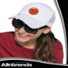 Angry Face Smiley Trucker Hat Embroidery Orange Face Summer Outdoor Cap (Navy Blue) view 3