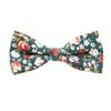 Adjustable Pre-tied Men's Cotton Floral Printing Bow Tie for Wedding Gifts (Green165) view 1
