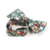 Adjustable Pre-tied Men's Cotton Floral Printing Bow Tie for Wedding Gifts (Green165) view 4