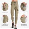 Libin Men's Lightweight Joggers Quick Dry Cargo Hiking Pants Track Running Workout Athletic Travel Golf Casual Outdoor, Khaki L view 3