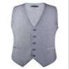 Light Grey Suit Vest Business Formal Dress Vests for Men Waistcoat Classic Slim Fit Wedding Party Vest Suit or Tuxedo with Pockets (Light Gray,XXL) view 2