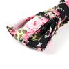 Adjustable Pre-tied Men's Cotton Floral Printing Bow Tie for Wedding Gifts (Black168) view 3