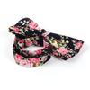 Adjustable Pre-tied Men's Cotton Floral Printing Bow Tie for Wedding Gifts (Black168) view 4