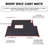biosp Golf Cart Mat Club Car Full Coverage Floor Liner Replacement for Precedent (2004-2022)/Onward & Tempo (2017-2022)/Villager & V4L (2019-2022), Red view 3