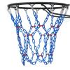 Yyiwhmy Basketball Net Replacement Heavy Duty,Resin Material, Anti-Rust Use Indoor Outdoor Standard 12-Ring Basketball HoopBule view 1