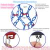 Yyiwhmy Basketball Net Replacement Heavy Duty,Resin Material, Anti-Rust Use Indoor Outdoor Standard 12-Ring Basketball HoopBule view 4