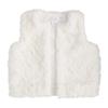 Mud Pie Baby Girls Fur Vest, Ivory, Large, 4T-5T, Ivory, Large US view 1