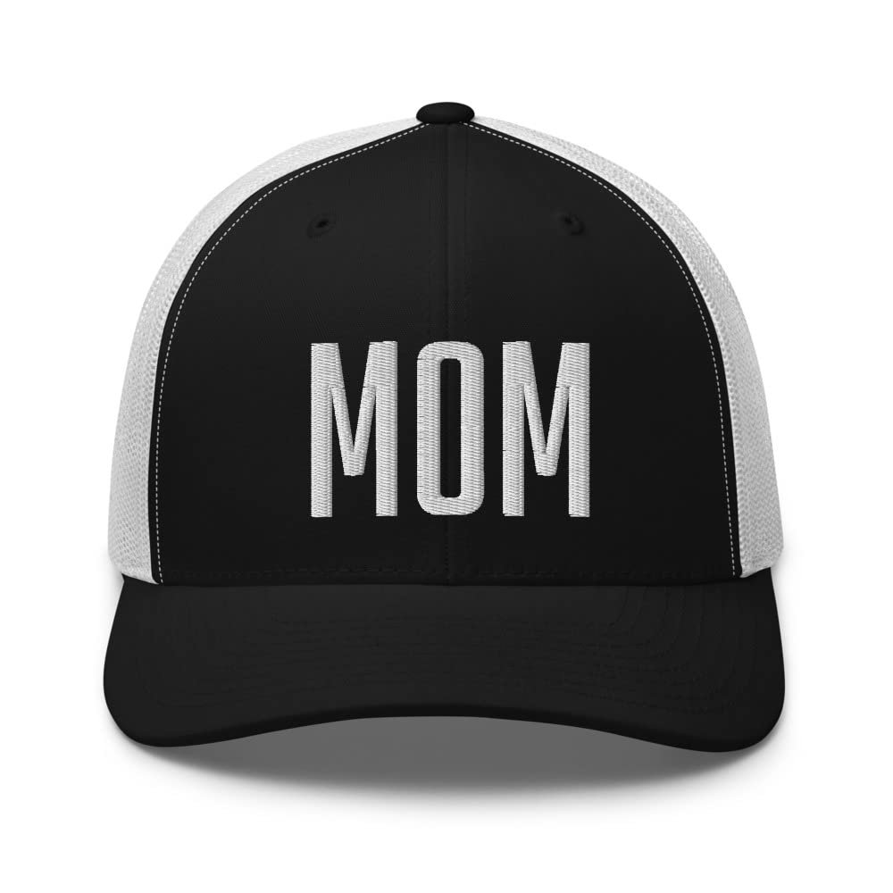 Mom Hat Trucker Cap Trucker Hat - Trucker Cap Black/White