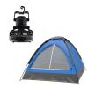 2 Person Tent  Camping Gear Set with Outdoor Dome Tent and Hanging LED Lantern Fan for Backpacking, Hiking, or Backyard by Wakeman Outdoors (Blue) view 1