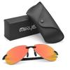 MIRYEA Polarized Sports Sunglasses for Men Women for Driving Cycling Running Fishing Golf UV400 Protection Rimless Frame Sun Glasses Fashion Unisex Shades Retro Eyeglasses Anti Glare Classic Eyewear view 2