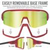 Wildhorn Radke MTB Cycling Glasses, UV400 Sports Ski Running Sunglasses for Women & Men, Baseball Glasses w/3 Swap Lenses view 3