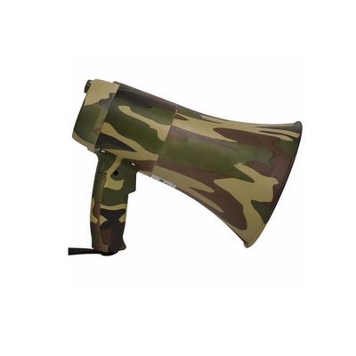 ZZTWER Handheld Megaphone Camouflage Megaphone, Portable Multifunction Bullhorn Speaker Rechargeable with LED Flashlight Adjustable Volume Control Coach & Referee Megaphones Bullhorn