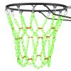 Yyiwhmy Basketball Net Replacement Heavy Duty,Resin Material, Anti-Rust Use Indoor Outdoor Standard 12-Ring Basketball Hoop Green view 1