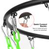 Yyiwhmy Basketball Net Replacement Heavy Duty,Resin Material, Anti-Rust Use Indoor Outdoor Standard 12-Ring Basketball Hoop Green view 4