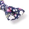 Adjustable Pre-tied Men's Cotton Floral Printing Bow Tie for Wedding Gifts (Blue166) view 2