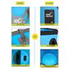 IFWELL Collapsible Bucket with Handle 5 Gallon Portable Folding Bucket Upgraded Ultra Lightweight Outdoor Basin Pail for Fishing, Camping, Hiking, Car Washing and More (Blue Black, 20L-20L) view 4