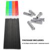 ZSHJGJR 30 Inch Archery Carbon Arrow Shafts ID 6.2mm/.244" Bare Shaft Carbon Fiber Arrow Shaft Tube 500 Spine DIY Archery Hunting Shooting Practice Arrows 6/12/24pcs (red, 24) view 4