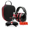 Gun Range Ear Protection Shooting Ear Protection Ear Muffs for Shooting Range Including High-Performance Earmuffs, Range Eye Protection-Gun Safety Glasses, Earplugs, Hard Storage Carrying Case-Red view 1