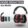 Gun Range Ear Protection Shooting Ear Protection Ear Muffs for Shooting Range Including High-Performance Earmuffs, Range Eye Protection-Gun Safety Glasses, Earplugs, Hard Storage Carrying Case-Red view 2