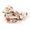 Adjustable Pre-tied Men's Cotton Floral Printing Bow Tie for Wedding Gifts (White170) view 4