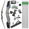 limaity Archery Takedown Recurve Bow Arrow Set 60 Inch 25-50lbs Right Hand Bow for Adult Youth Beginner Outdoor Hunting Shooting Training Target Practice (Bow Set, 25LBS) view 1