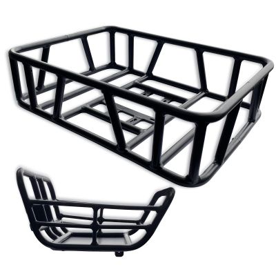 VELOWAVE Electric Bike Front & Rear Baskets Bike Basket,Only for VELOWAVE Prado S 20'' Fat Tire Ebike,Bicycle Baskets Accessories,Easy Install & Release