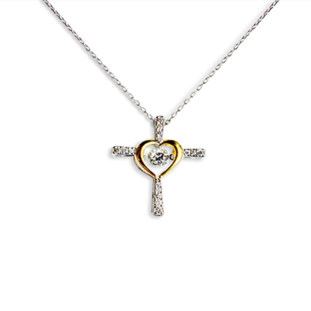 Cross Dancing Necklace Quinceaera Jewelry, Daughter Necklace, Sweet 15 Teen, Regalos para Quinceaera, Quince Aos, Religious Cross Necklace, Colla
