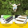 AOTOB 12FT Trampoline with Safety Enclosure NetOutdoor Trampoline with Basketball Hoop, Heavy Duty Jumping Mat and Spring Cover Padding for Kids and Adults, Storage Bag and Ladder view 2