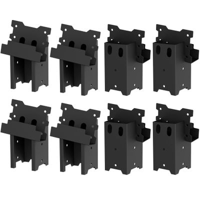 Toriexon Deer Blind Brackets, Outdoor 4 x 4 Platform Bracket, 14 Gauge Steel Elevator Brackets for Deer Stand, Hunting Blinds, Shooting Shack (8 Pack)