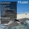 Akozon Outboard Hydrofoil, Pair of 180mm/7.1in Hydrofoil Boat Motor Stabiliser Enigne Components for Outboard with Bolt Nut view 2