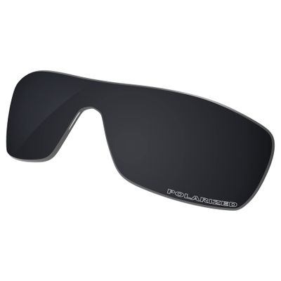 Galvanic Replacement Lenses Compatible with Oakley Batwolf OO9101 Sunglasses - Solid Black