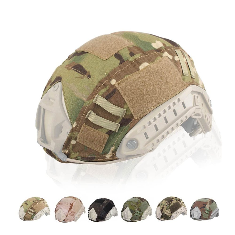 Military Tactical Helmet Cover Combat Fast Helmet Cover (Multicam Tropic)