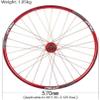 Wheelset Mountain Bike Wheelset 26inch,Double Wall Rim 32 Holes Quick Release Disc Brake Bearing Compatible 7/8/9/10 Speed Road Wheel (Color : Red, Size : 26INCH) view 3