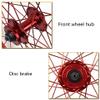 Wheelset Mountain Bike Wheelset 26inch,Double Wall Rim 32 Holes Quick Release Disc Brake Bearing Compatible 7/8/9/10 Speed Road Wheel (Color : Red, Size : 26INCH) view 4