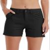 Willit Women's Golf Hiking Shorts Quick Dry Athletic Casual Summer Shorts with Pockets 4.5 in Black 14 view 2