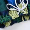 JEATHA Children Boys Swim Trunks Hawaii Style Quick Dry Drawstring Booty Shorts Summer Beach Shorts Navy Blue 2-3 Years view 4