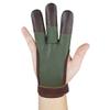 ArcheryMax Archery Gloves Practice Shooting Hunting Leather Three Finger Protector for Youth Adult Beginner view 2